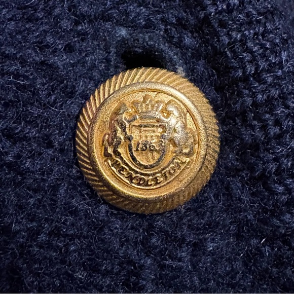 Pendleton 100% wool navy blue button front vest women’s Large petite quilted - Picture 4 of 4